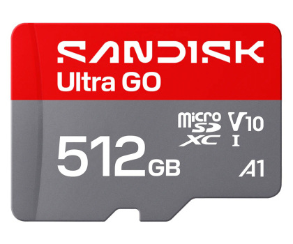 Karta pamięci Sandisk 512GB microSDXC Ultra Go UHS-I 190MB/s